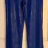 GK DANCE JAZZ LADIES MEDIUM BLUE TWILIGHT FOIL BLUE VELVET WAISTBAND PANTS SZ M - Image 8