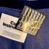 GK DANCE JAZZ LADIES MEDIUM BLUE TWILIGHT FOIL BLUE VELVET WAISTBAND PANTS SZ M - Image 9