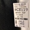 GK CHEER TOP CHILD LARGE BLACK OPEN RACERBACK DRYTECH TECHMESH CL NWT! - Image 6