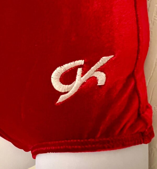 GK RICH RED CHILD X-SMALL CLASSIC VELVET BALLET DANCE GYM TANK LEOTARD SZ XS NWT - Image 4