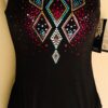 GK NEON SPARKLE LADIES LARGE BLACK GYMNASTICS DANCE TANK LEOTARD AL WAS $69.99!