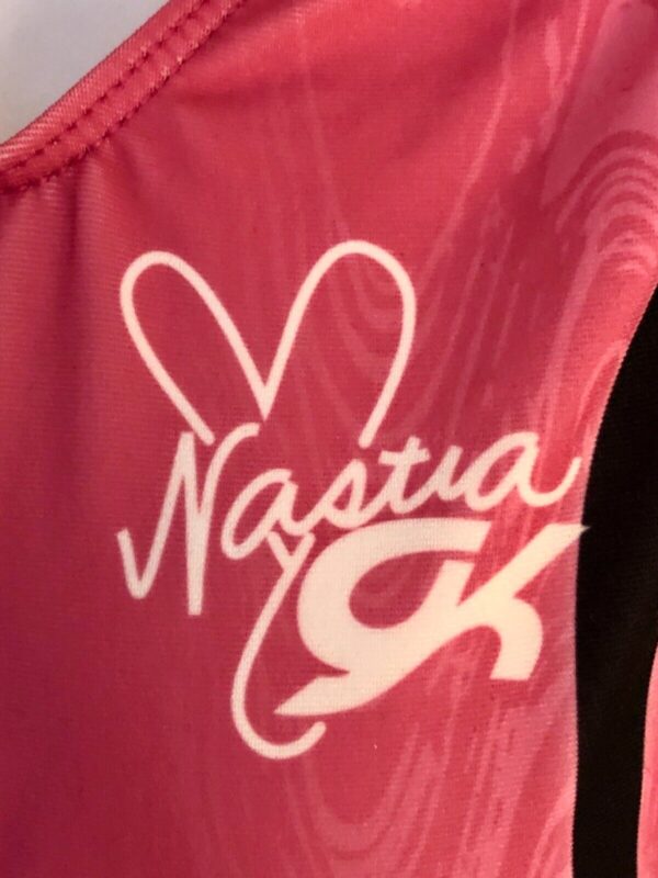 NASTIA LIUKIN GK CHILD SMALL BLACK N/S SUB POLYTEK TANK GYMNASTIC LEOTARD CS - Image 2