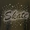 DURABLE GK "SKATE" T-SHIRT ADULT LARGE BLACK SILVER METALLIC JA SZ L - Image 2