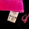 GK ADULT SMALL BLACK PINK VELVET LgSLV SQUARE NECK GYMNAST DANCE LEOTARD Sz AS - Image 8
