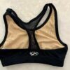 GK GIRLS MEDIUM BLACK NYLON SHEER RACERBACK CHEER DANCE GYMNASTICS TOP SZ M NWOT - Image 2