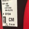 GK RED ZEBRA CHILD MEDIUM RED N/S ZEBRA FOIL PRINT GYMNASTICS TANK LEOTARD CM - Image 5