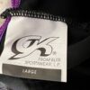 GK DANCE BALLET GIRLS LARGE CLASSIC FAUX WRAP GEORGETTE SKIRT PURPLE FOIL SZ L - Image 6