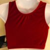 GK ELITE JAZZ DANCE CHEER ADULT X-LARGE RED VELVET TANK CROP TOP Sz AXL NWT! - Image 4