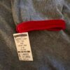 GK GRAY CROP TOP LADIES X-LARGE LgSLV COTTON/SPANDEX RED VELVET TRIM SKATE Sz XL - Image 6