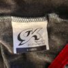 GK GRAY CROP TOP LADIES X-LARGE LgSLV COTTON/SPANDEX RED VELVET TRIM SKATE Sz XL - Image 7