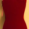 GK CLASSIC TANK LADIES SMALL RED VELVET FAUX WRAP GYMNASTS DANCE LEOTARD AS NWT - Image 3