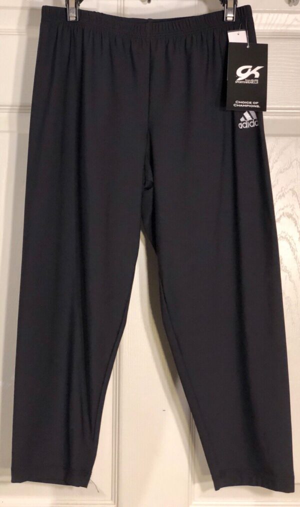 NWT! ADIDAS BLACK CAPRI TIGHTS CLIMALITE BY GK SIZE ADULT L