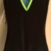 GK NEON SPARKLE LADIES LARGE BLACK GYMNASTICS DANCE TANK LEOTARD AL WAS $69.99! - Image 3