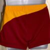 GK CHEER ASYM MICRO MINI SHORTS CHILD LARGE BURGUNDY GOLD SWIRL DRYTECH CL NWT! - Image 2