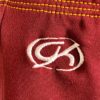 GK CHEER ASYM MICRO MINI SHORTS CHILD LARGE BURGUNDY GOLD SWIRL DRYTECH CL NWT! - Image 3