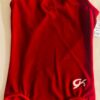 GK CLASSIC GIRLS X-SMALL RED VELVET SLVLS GYMNASTIC DANCE LEOTARD Sz CXS NWT! - Image 2