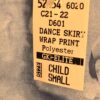 GK DANCE BALLET WRAP SKIRT CHILD SMALL BLUE TIE-DYE NAVY VELVET TIE Sz CS NWT! - Image 6