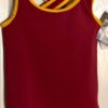 GK ELITE CHEER TOP CHILD LARGE BURGUNDY GOLD DRYTECH SPORT CAMISOLE Sz CL NWT!