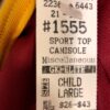 GK ELITE CHEER TOP CHILD LARGE BURGUNDY GOLD DRYTECH SPORT CAMISOLE Sz CL NWT! - Image 8