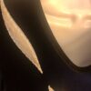 GK ADULT SMALL LgSLV NAVY VELVET SILVER FOIL RIBBONS GYMNAST DANCE LEOTARD Sz AS - Image 7