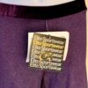 GK DANCE JAZZ PANTS CHILD LARGE PURPLE VELVET FOIL WAISTBAND HIP HUGGERS Sz CL - Image 2