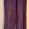 GK DANCE JAZZ PANTS CHILD LARGE PURPLE VELVET FOIL WAISTBAND HIP HUGGERS Sz CL - Image 3