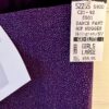 GK DANCE JAZZ PANTS CHILD LARGE PURPLE VELVET FOIL WAISTBAND HIP HUGGERS Sz CL - Image 7