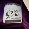 GK DANCE JAZZ PANTS CHILD LARGE PURPLE VELVET FOIL WAISTBAND HIP HUGGERS Sz CL - Image 8