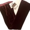 GK DANCE JAZZ LADIES X-SMALL WINE VELVET WINE TWILIGHT WAISTBAND PANTS SZ XS NWT