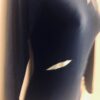 GK LgSLV LADIES SMALL NAVY VELVET LIME FOIL ACCENTS GYMNASTS DANCE LEOTARD Sz AS - Image 3