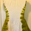 GK GREEN & WHITE TYE-DYE LADIES SMALL SLVLS COTTON/STRCH FIGURE SKATE DRESS AS - Image 2