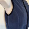 GK BLUE VEST ADULT SMALL POLYESTER FLEECE VELVET TRIM FRONT ZIP SKATE GYM Sz S - Image 2