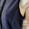 GK BLUE VEST ADULT SMALL POLYESTER FLEECE VELVET TRIM FRONT ZIP SKATE GYM Sz S - Image 3