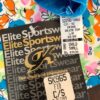 GK ICE SKATE CHILD SMALL LgS MATTE TRICOT BLUE VELVET FLORAL PRINT TOP Sz CS NWT - Image 3