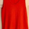 ROYAL ROBBINS LADIES SMALL SLVLS ORANGE HEMP COTTON EMBROIDERED HEM TOP Sz S EUC - Image 5