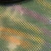 GK ICE FIGURE SKATE DRESS ADULT X-SMALL GREEN VELVET CAMISOLE FOIL TYE-DYE AXS - Image 3