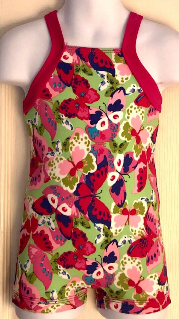 GK KIDS BIKETARD CHILD TODDLER BUTTERFLIES N/S GYMNASTICS DANCE GK TANK TD NWT!