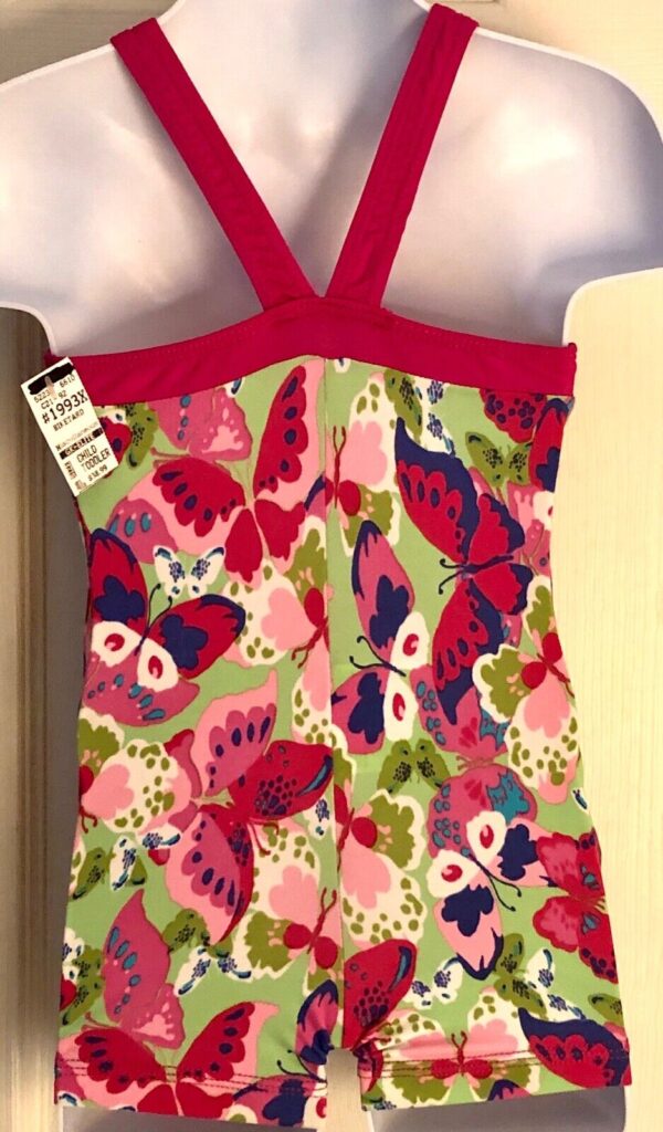 GK KIDS BIKETARD CHILD TODDLER BUTTERFLIES N/S GYMNASTICS DANCE GK TANK TD NWT! - Image 2