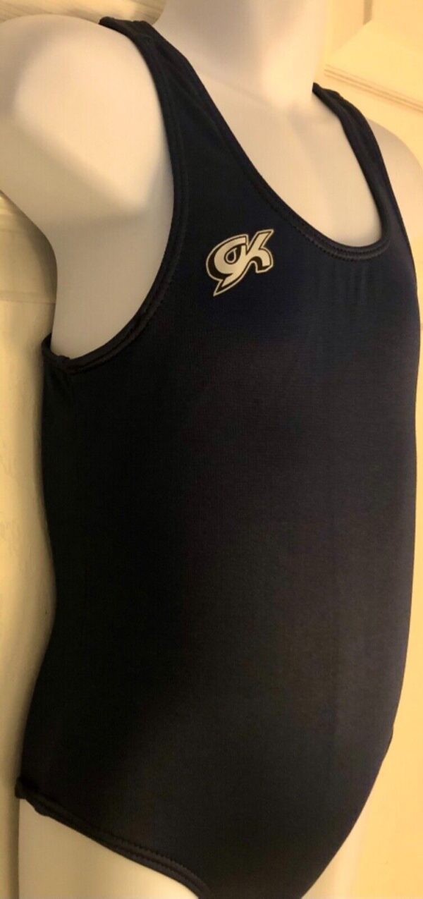 GK COMPETITION SHIRT SINGLET CHILD SMALL NAVY N/S TRADITIONAL LEG CUT Sz CS NWT! - Image 3