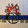 THE AUSSIE T CO VOLLEYBALL NO DINKS GRAPHIC ADULT MED SSLV WHITE COTTON T-SHIRT