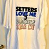 THE AUSSIE T CO VOLLEYBALL NO DINKS GRAPHIC ADULT MED SSLV WHITE COTTON T-SHIRT - Image 3