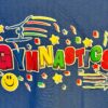 GILDAN GK SSLV T-SHIRT UNISEX ADULT SMALL BLUE COTTON "GYMNASTICS" GRAPHIC S - Image 2