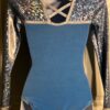 GK Elite LgS BLUE FOIL VELVET GYMNASTICS DANCE LEOTARD ADULT S - Image 2