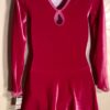 GK PEONY VELVET ICE FIGURE SKATE CHILD SMALL LgSLV HEART APPLIQUÃ‰ DRESS CS NWT - Image 3