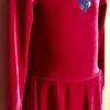 GK PEONY VELVET ICE FIGURE SKATE CHILD SMALL LgSLV HEART APPLIQUÃ‰ DRESS CS NWT - Image 5