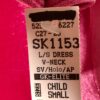 GK PEONY VELVET ICE FIGURE SKATE CHILD SMALL LgSLV HEART APPLIQUÃ‰ DRESS CS NWT - Image 9