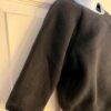 GK ICE SKATE WARM UP GIRLS MEDIUM BLACK FLEECE LgSLV  BLUE VELV TRIM CROP TOP CM - Image 2