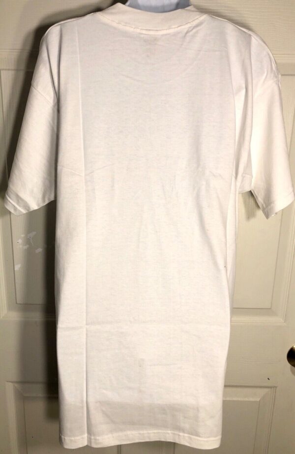 DURABLE  TUMBLING T-SHIRT ADULT LARGE WHITE COLOR METALLIC JA AL NWT! - Image 2