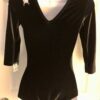 GK LgSLV LADIES SMALL BLACK VELVET STAR FOIL JA GYMNASTICS DANCE LEOTARD Sz AS - Image 8