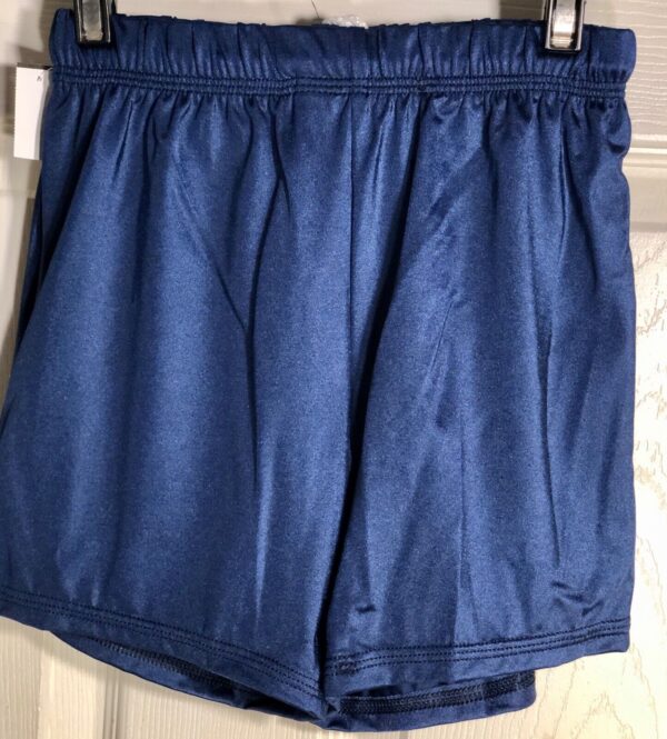 GK CHILD LARGE NAVY COMPETITION GYMNASTICS RUNNERS FITNESS LONG SHORTS SZ L